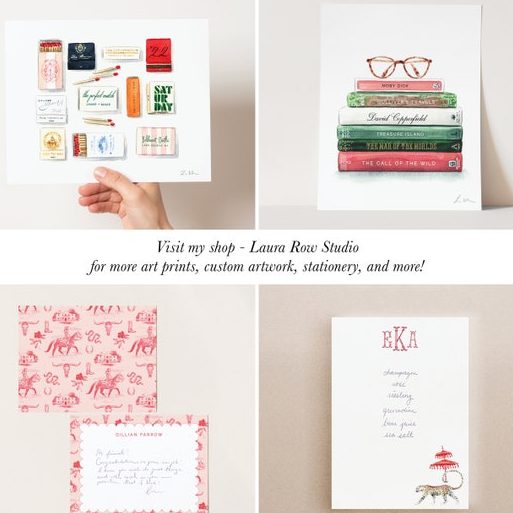 my family art stationery